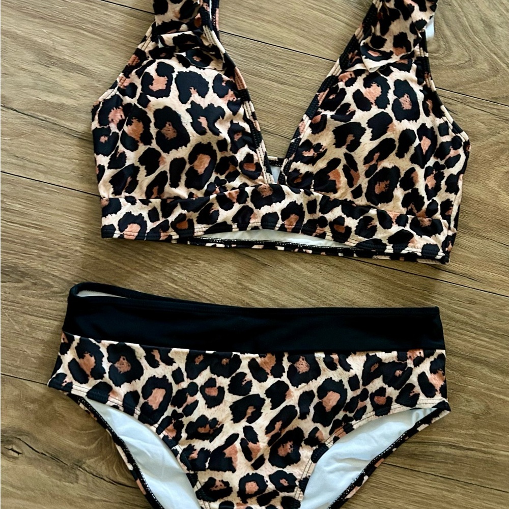 Leopard Print Bikini Set